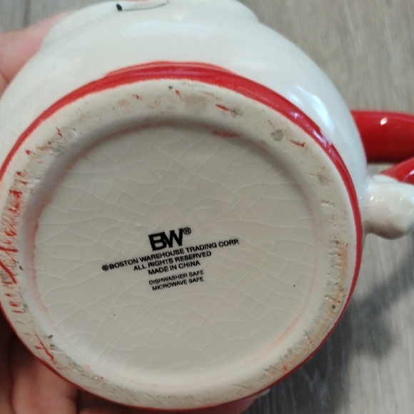 Boston Warehouse Red and White Santa Mug - Picture 7 of 13